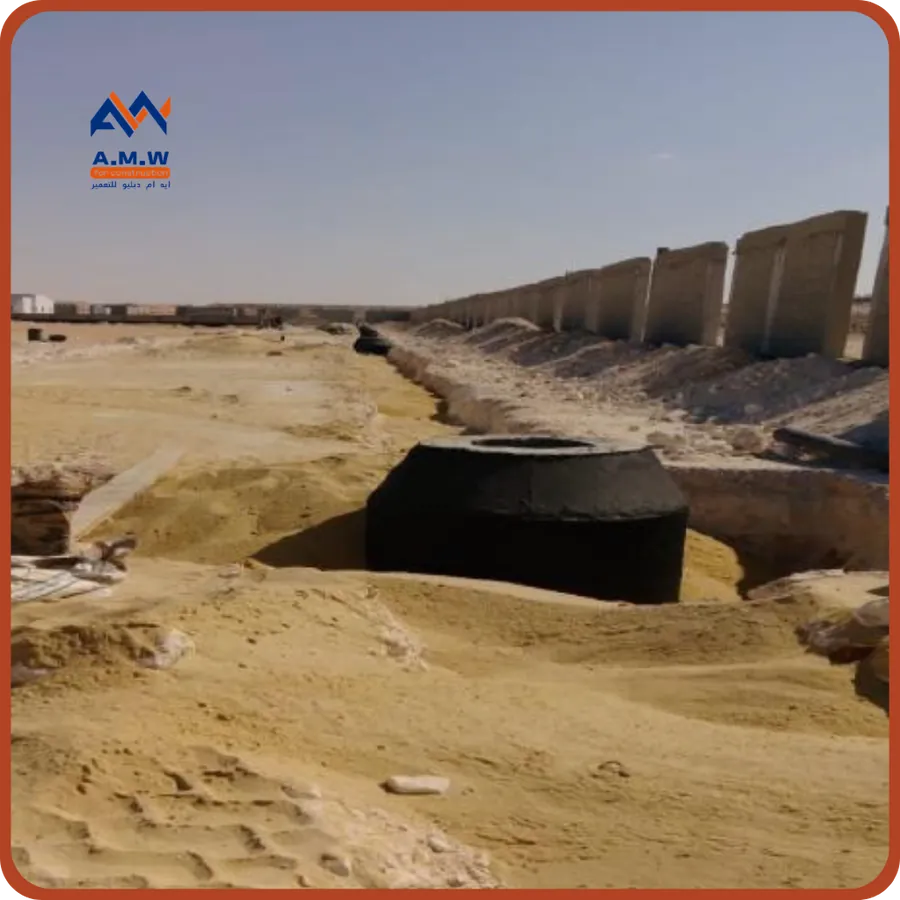 Infrastructure project by AMW For Construction in Egypt