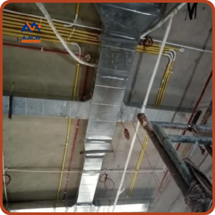 HVAC and fire fighting project by AMW For Construction