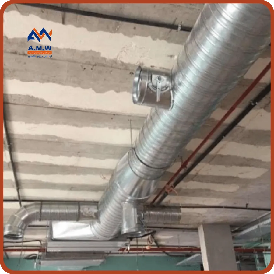 HVAC and fire fighting project by AMW For Construction