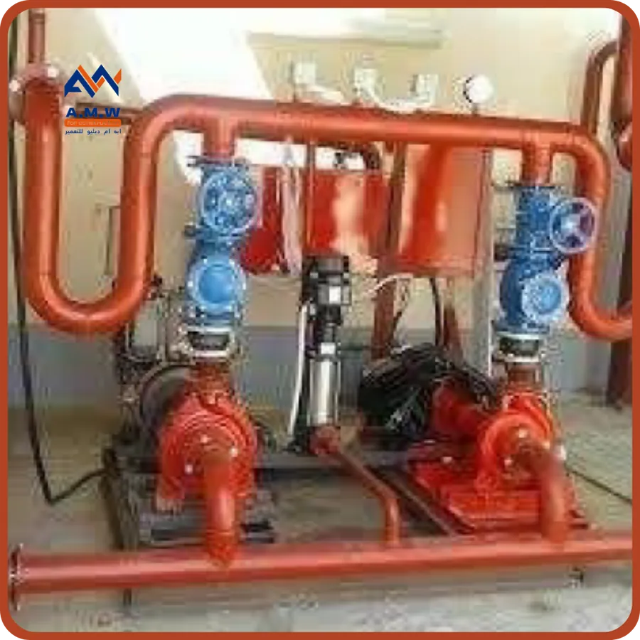 HVAC and fire fighting project by AMW For Construction