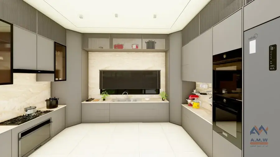 Kitchen design and finishing by AMW For Construction