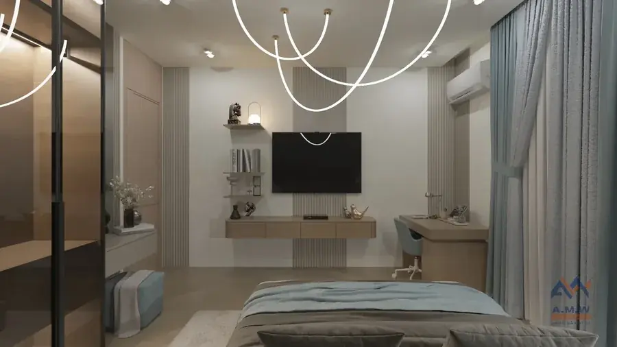 Les Rois Villa interior finishing by AMW For Construction