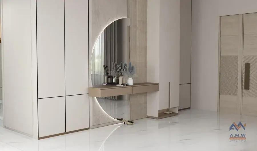 Villa interior finishing by AMW For Construction
