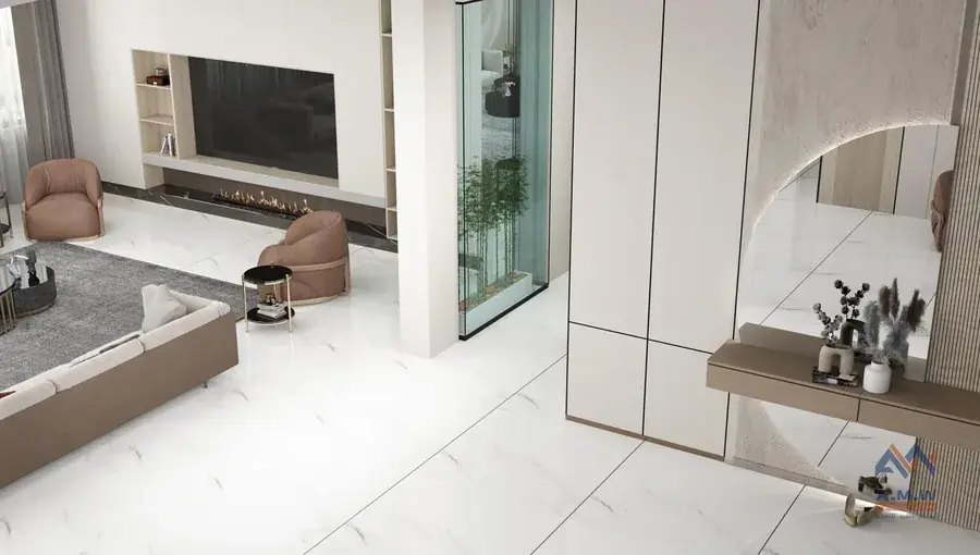 Villa interior finishing by AMW For Construction