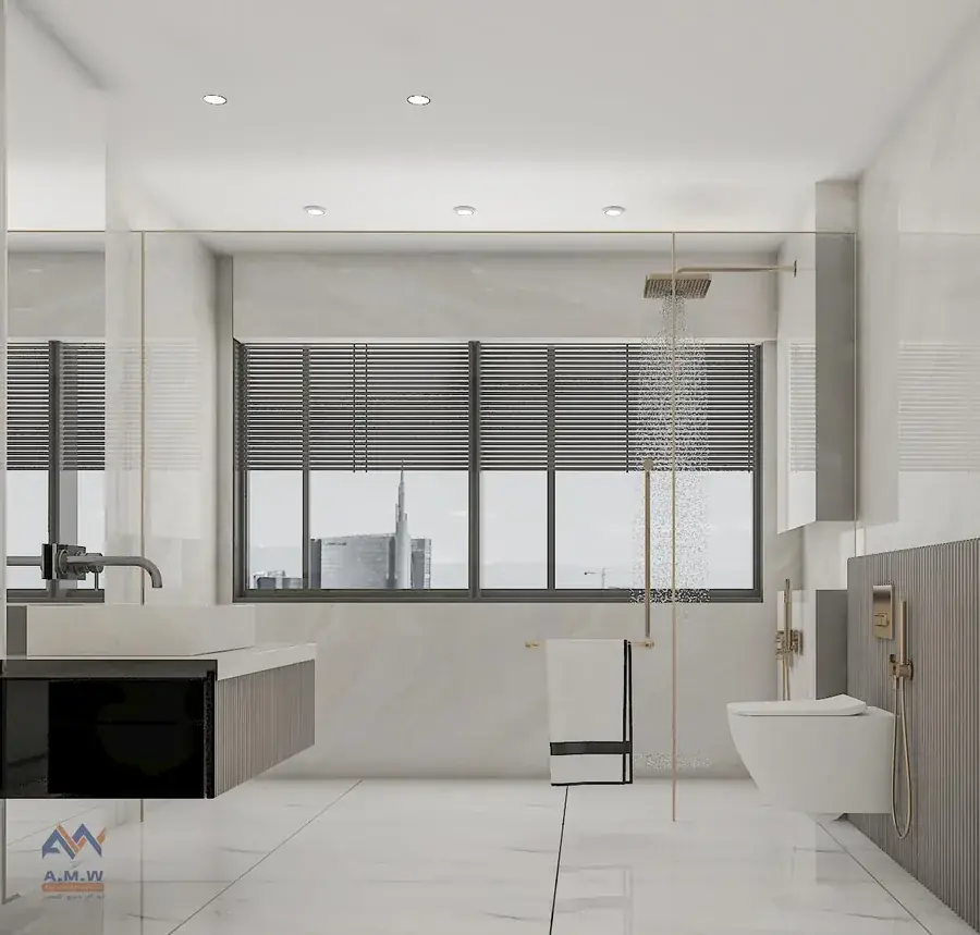 Villa interior finishing by AMW For Construction