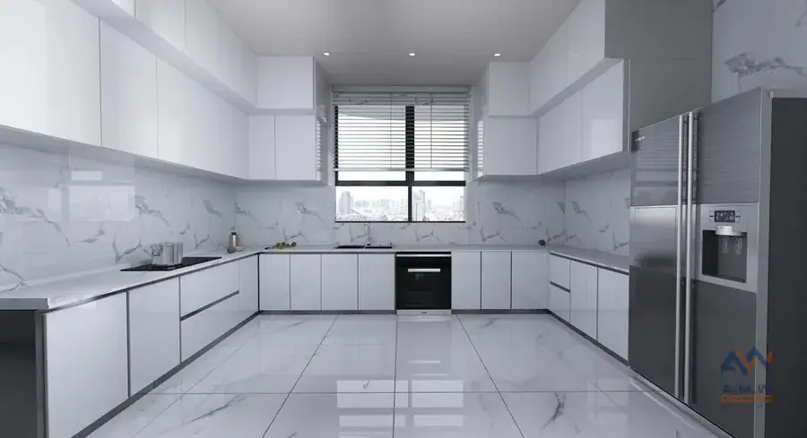 Villa interior finishing by AMW For Construction