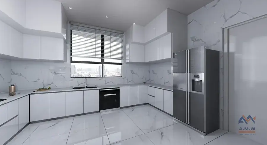 Villa interior finishing by AMW For Construction