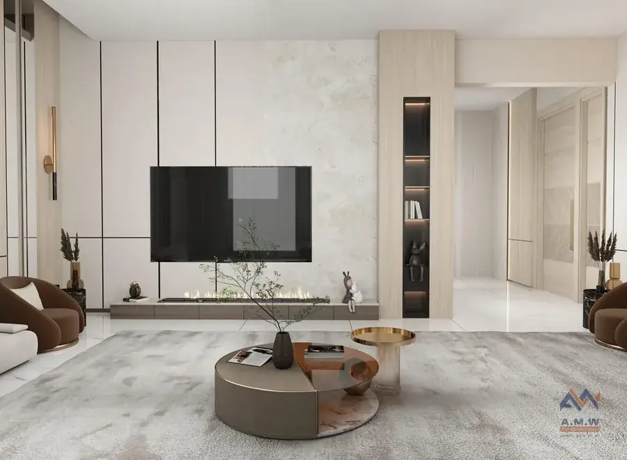 Villa interior finishing by AMW For Construction