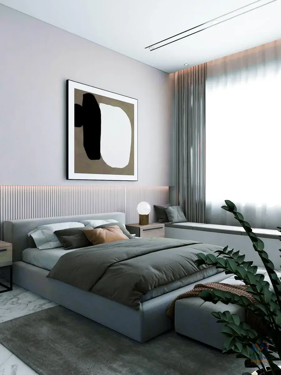 Villa interior finishing by AMW For Construction
