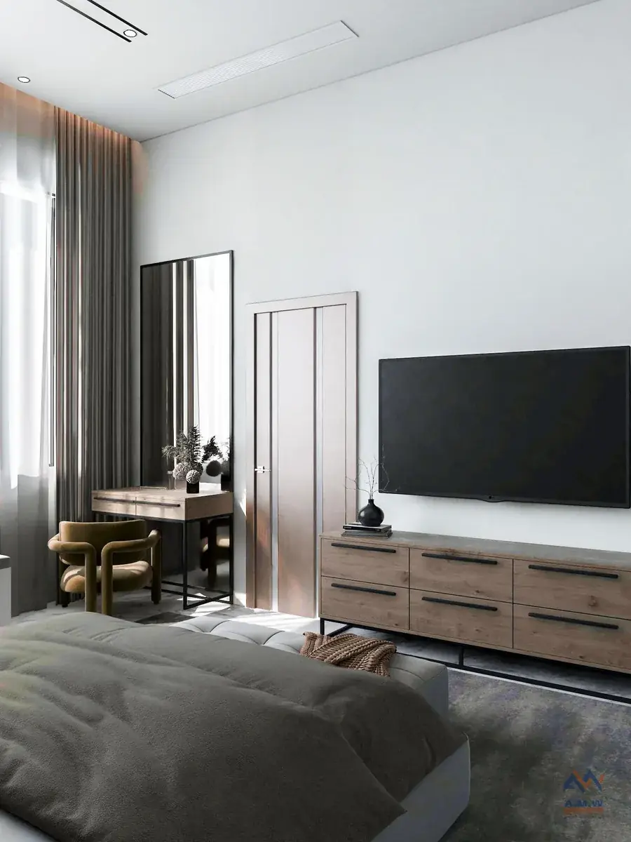 Villa interior finishing by AMW For Construction