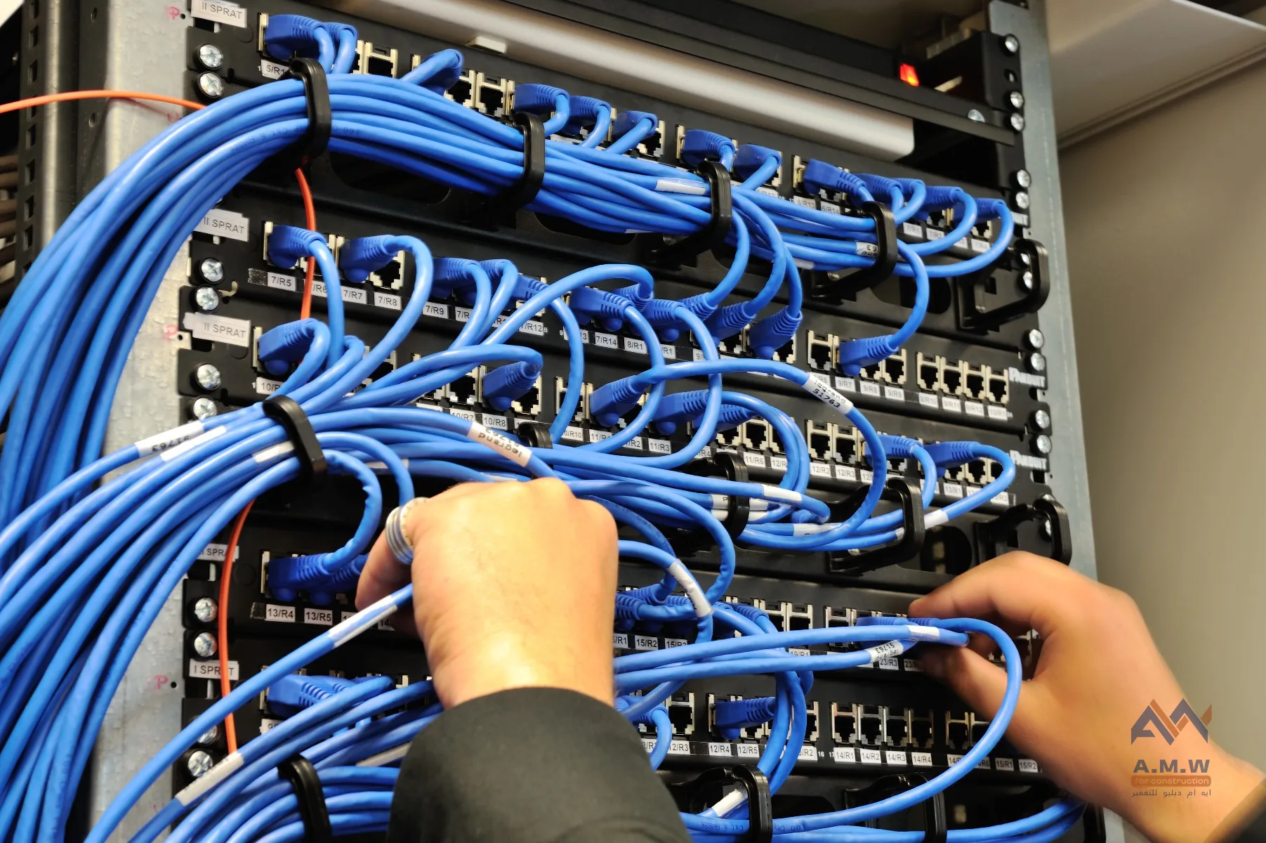 Network infrastructure work by AMW For Construction