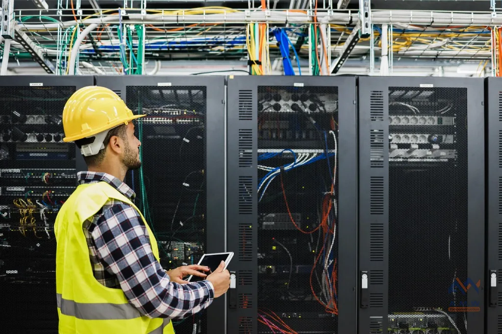 Networking and low current project by AMW For Construction